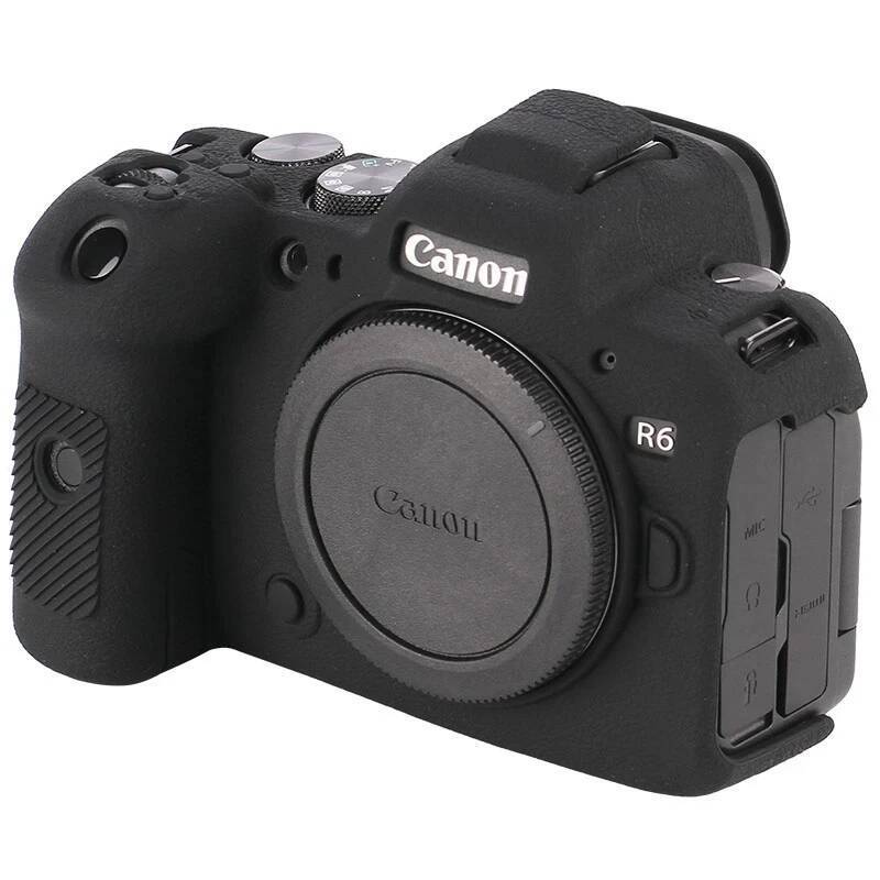 R6II R6III ซิลิโคนยางซิลิโคนกล้องสําหรับ Canon R6II Mark II III สีดําสีแดงสีขาวสีเหลืองเขียว