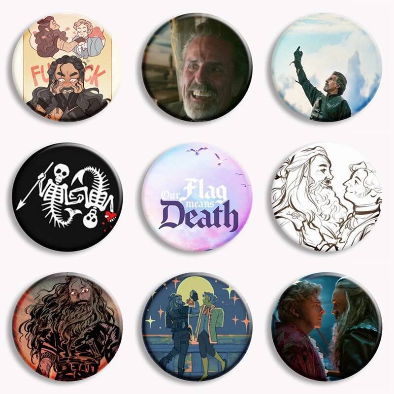รู้สึก Bonita ธงของเราความหมาย Death ตลก Pin การ์ตูน Ofmd เข็มกลัดทีม Edward My One Fear Is Lo Badge