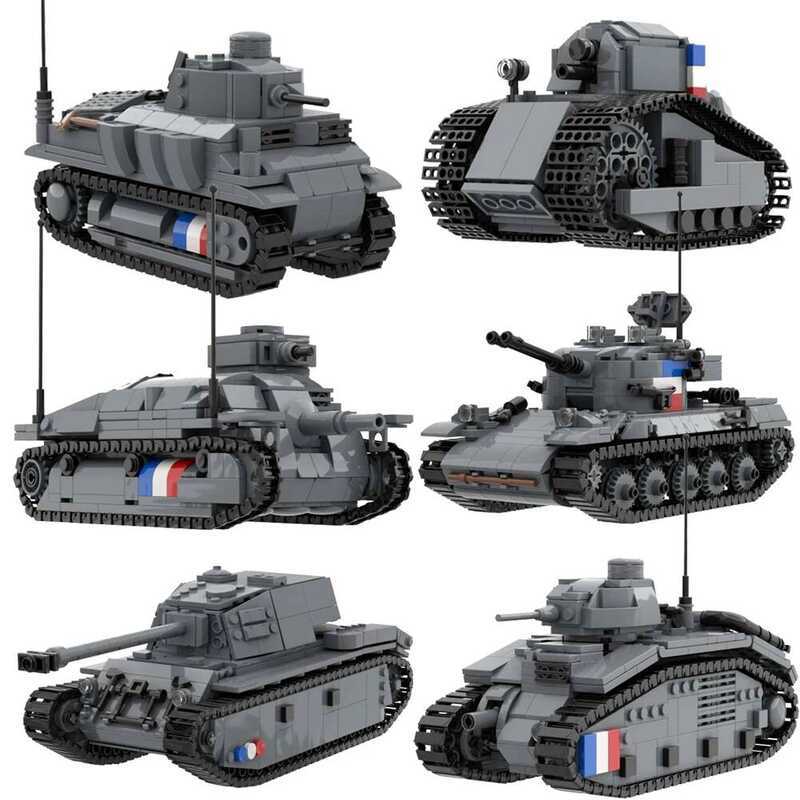 C Ww1ww2 French Army Tank Amx-13 CHAR B1 BIS Somua S35 Amx-30 Renault Ft-17 Arl44 Lorraine 155 Armo