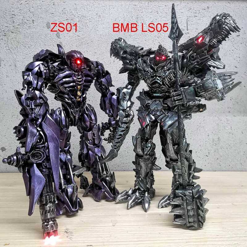 C Zeus Magic Zs01 Shockwave BMB Ls05 Grimlock Transformation Toys Oversize Dinosaur Action Figure D