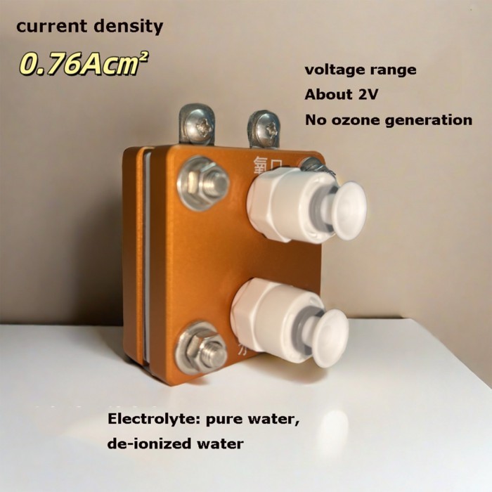 50ml PEM Hydrogen Electrolyzer 0.76A/cm² Current Density - Pure Water H2 Generator with Nafion Memb