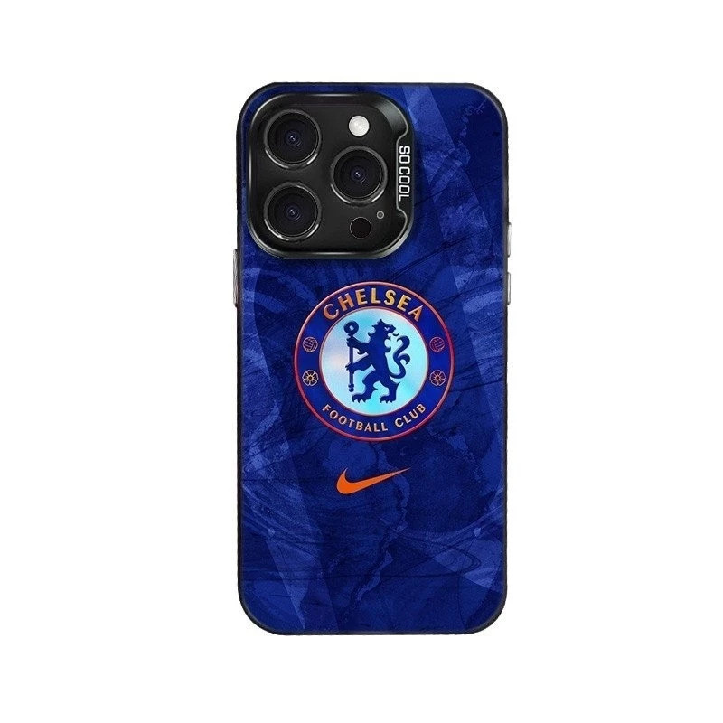 (สต็อกในไทย) Chelsea Football Club เคสโทรศัพท์สําหรับ iPhone Premier League DAMAC พัดลม โลโก้สีน้ําเงินเข้มฟุตบอล IMD ก