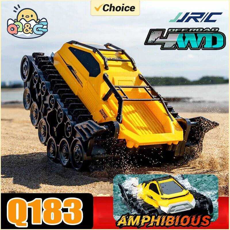 C JJRC Q183 RC Car 2.4G Amphibious All Terrain Tracked Tank Remote Control Truck Climbing Off-Road