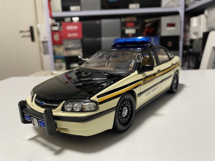 1: 18 Maisto Chevrolet Ipmala Ipmala Tennessee Tennessee Police Car Model