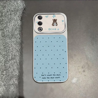 เคสสําหรับเคสโทรศัพท์ OPPO A3 PRO ใหม่หนังระดับไฮเอนด์หมีเค้กลายกุทัณฑ์ปลอกกันกระแทก TPDT18