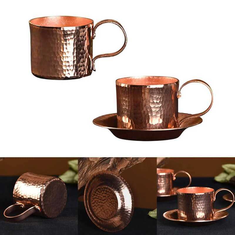 C Pure Copper Coffee Mug Traditional Copper Mug For Restaurant Bar Coffee Shop