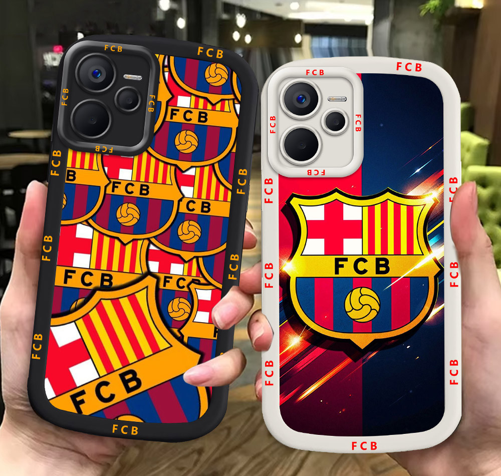 G64 B_Barce_lona ขาวดำเคสโทรศัพท์หรับ Realme C33 C35 C30S C30 2023 ปก