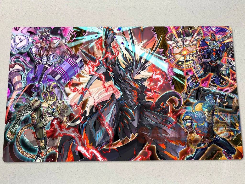 เพลย์แมท YuGiOh‎ Vanquish Soul Caesar Valius TCG Mat Vanquish Soul Razen Pantera CCG Heavy Borger Tr