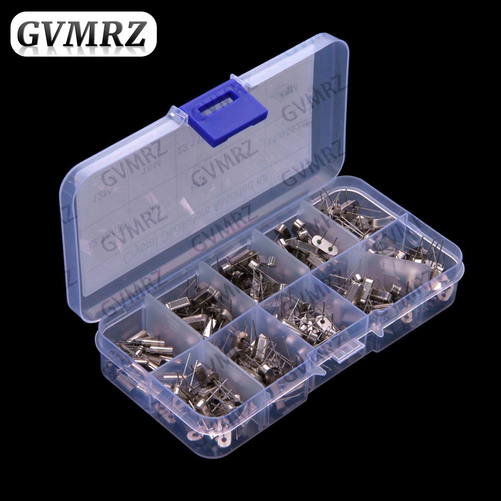 200ชิ้น 10ค่า ​​HC-49S Passive Crystal Oscilator Kit 32.768kHz 4MHz 12MHz 8mhz 16mhz 24mhz 4MHz
