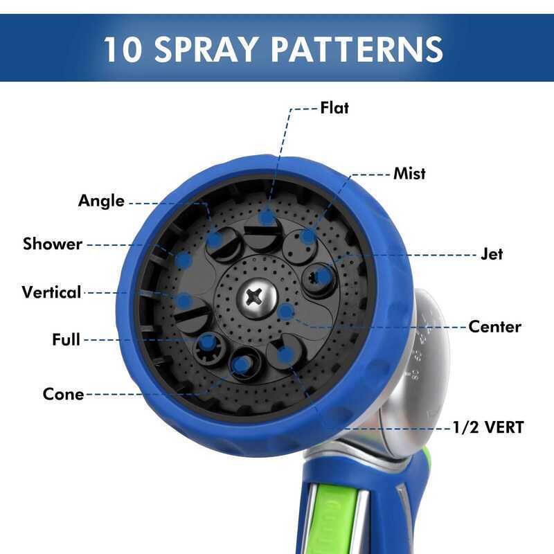 C Garden Nozzle High Pressure Water Hose Nozzle , Adjustable Garden Hose Nozzle Car Washing And Pet