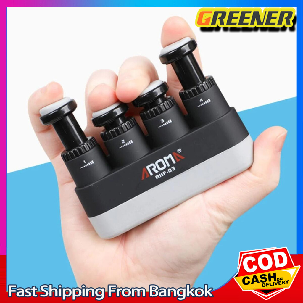 Greener iRemax Aroma อุปกรณ์บริหารนิ้วมือ Finger Exerciser - สีดำGripper กีตาร์ Finger Gripper เปียโนนิ้วมือฝึกปรับความแ