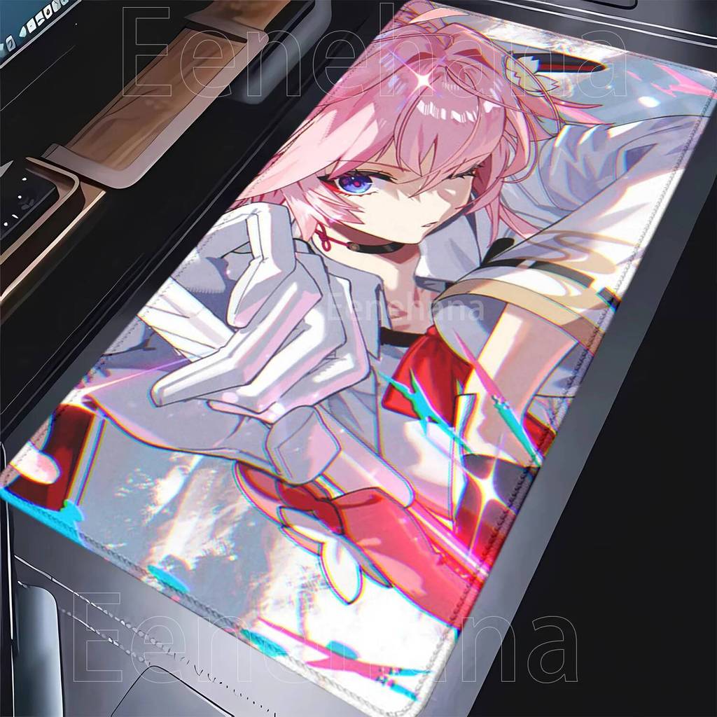 แผ่นรองเมาส์ Honkai Star Rail HSR Evanescia คีย์บอร์ดสําหรับเล่นเกม HD พิมพ์ esport Mousepad สํานักง
