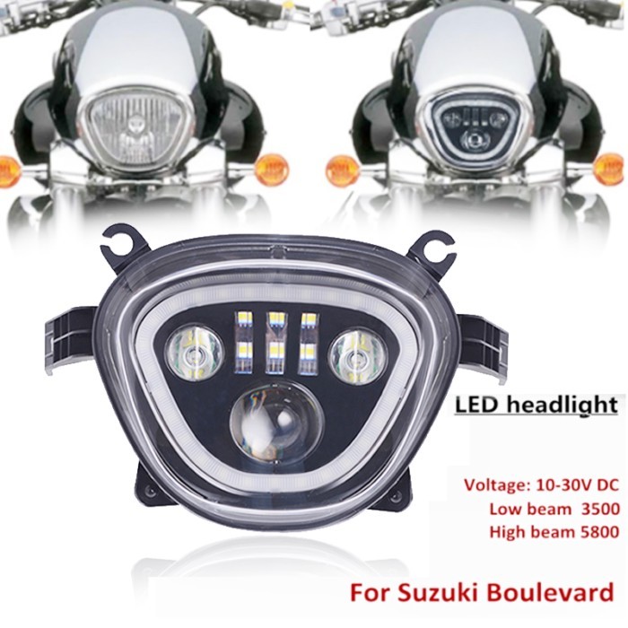 Headlight HeadLamp LED head light Lamp for SUZUKI VZR1800-M109R/M1800R VZ1500-M90R/M1500R VZ800 -M5