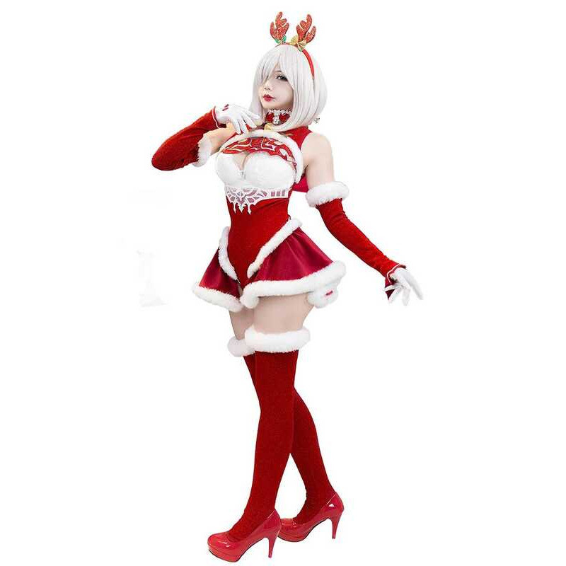 C IN STO UWOWO 2B Cosplay 2B Cosplay Costume Dress UWOWO 2B Halloween Christmas Costume