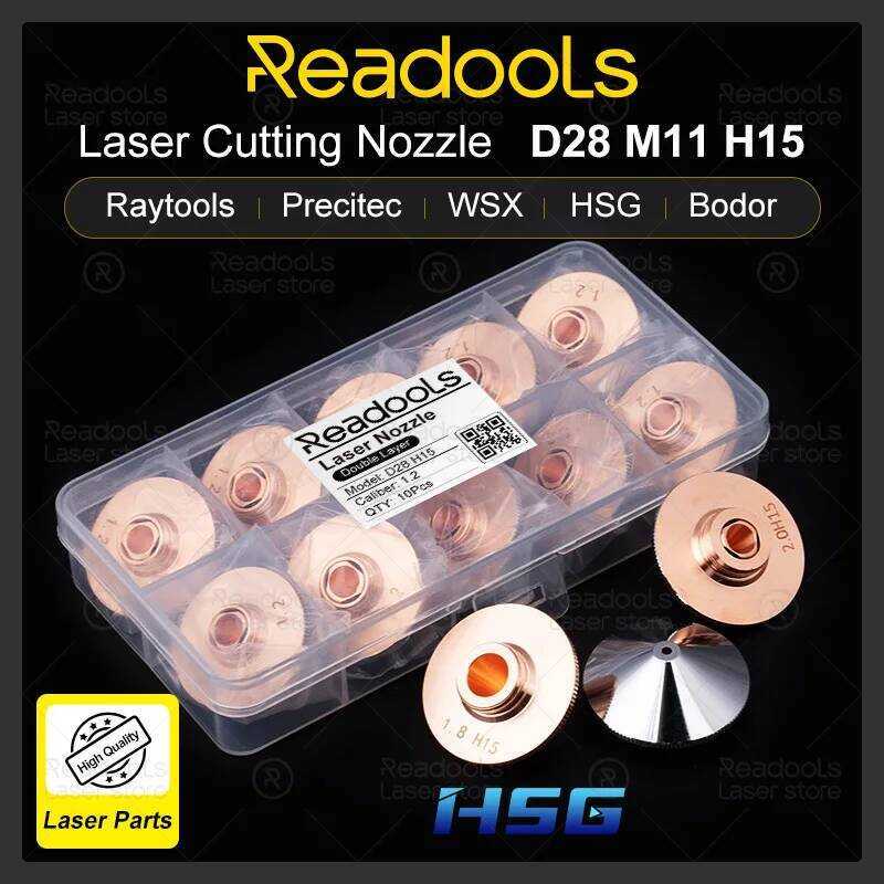 C Readools Laser Nozzle D28 M11 H15 1.0 1.2 1.4 1.5 2.0 Laser Cutting Nozzle Raytools Precitec WSX