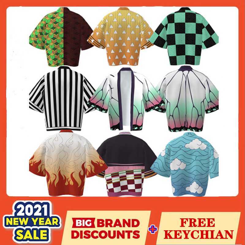 C [Big-Discount] Anime Deadslayer Kimetsu No Yaiba Cosplay Haori Shinobu Giyuu Zenitsu Regoku Kakad