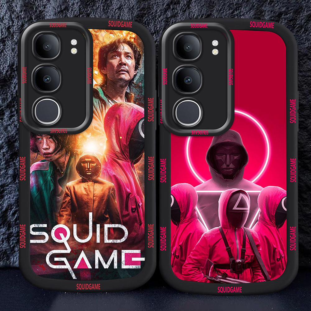 อ่อนนุ่มเคสโทรศัพท์หรับ VIVO Y29 V25 V50 Lite V25E 5G M30 Squid Game