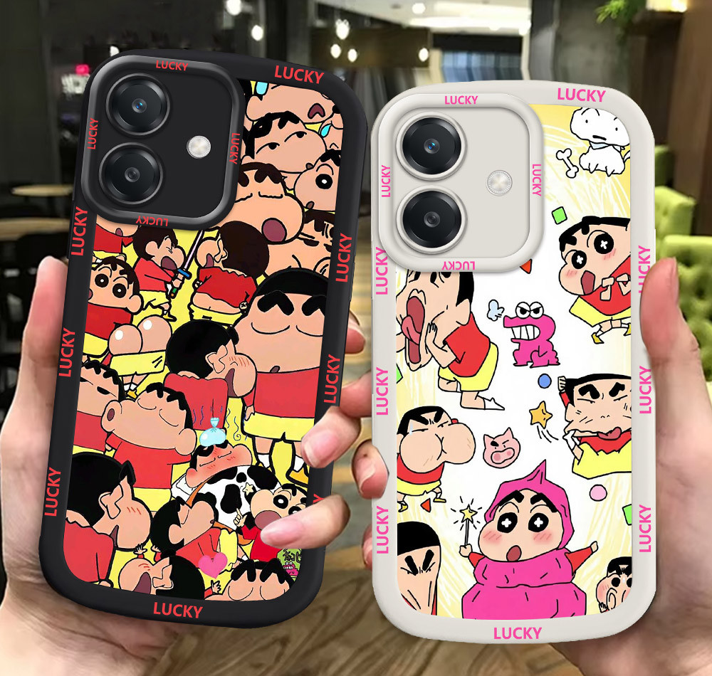 G43 Crayon Shin-chan ขาวดำเคสโทรศัพท์หรับ OPPO A79 A5 Pro 5G ปก