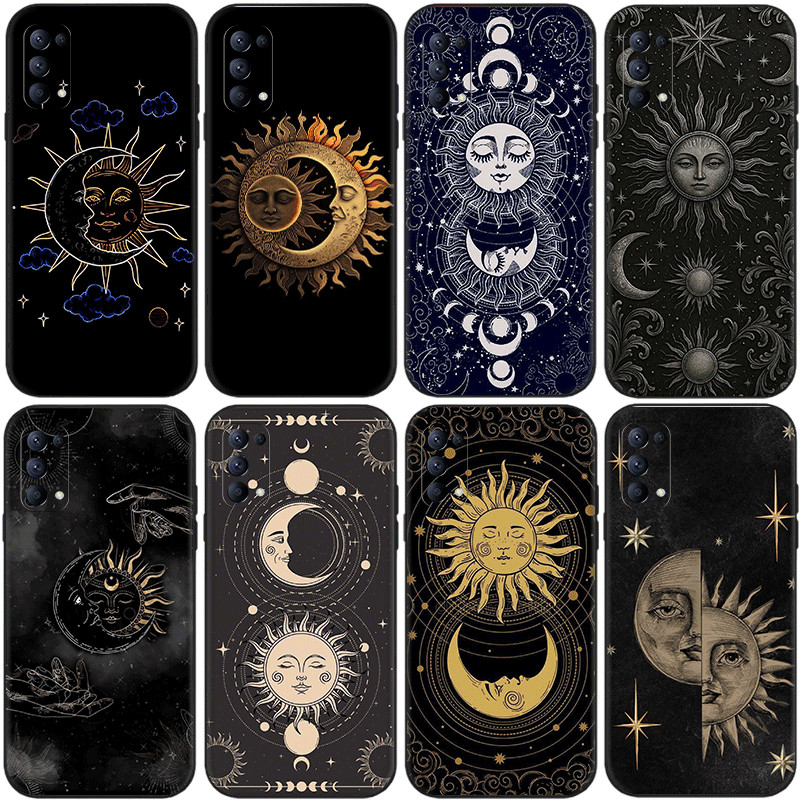 สําหรับ OPPO R9 F1 Plus R9S Reno 2 2Z 2F 3 4 Pro 5 5F Lite 5K TPU สีดําเคสโทรศัพท์นุ่มฝาครอบป้องกัน 