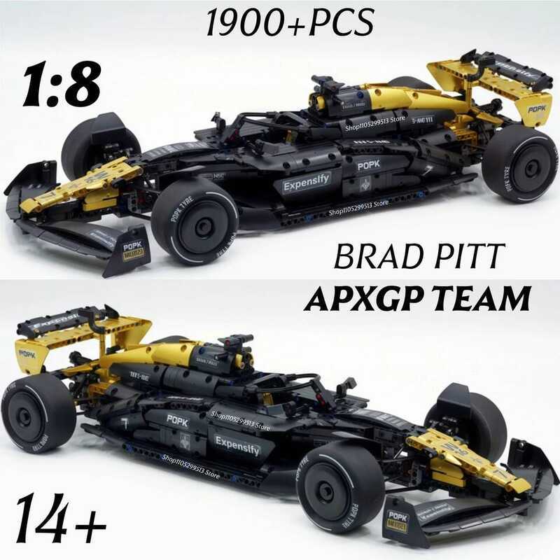 C Car Building Bloc APXGP F1 Technics Vehicles Children Toys MOC Bric Construction Block Assembg Mo