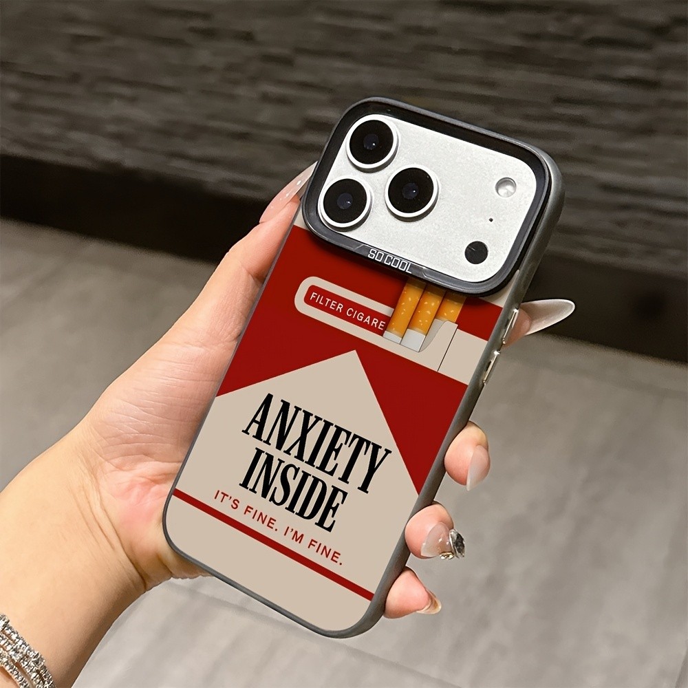 (สต็อกในไทย) ความวิตกกังวลในซองบุหรี่ เคสโทรศัพท์กันกระแทก ป้องกันรอยขีดข่วน เคส TPU นุ่ม| สำหรับไอโ