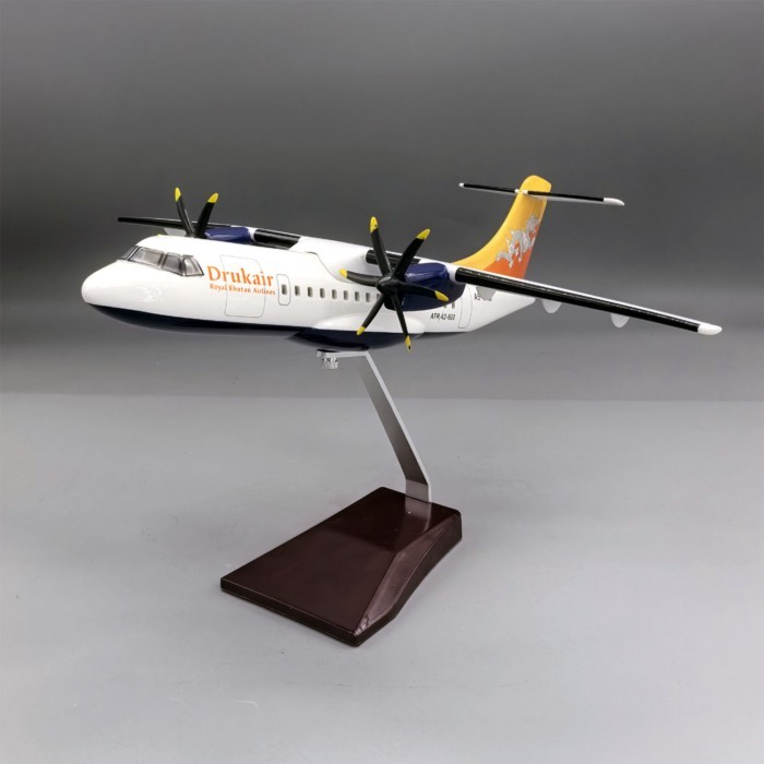 34ซม.Bhutan ATRเครื่องบินรุ่นATR BhutanการบินใบพัดStaticการบินเครื่องประดับของสะสมOut ofพิมพ์รถ