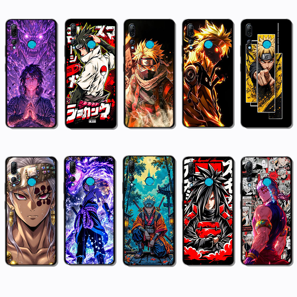 สําหรับ 3c Huawei Y6s Y6 Pro Y7 Y9 Prime NARUTO เคส TPU สีดํานุ่ม