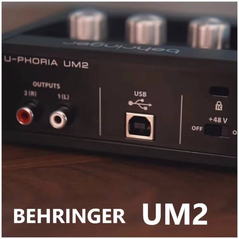 BEHRINGER UMC22/ UM2/UMC202HD ไมโครโฟนเครื่องขยายเสียงบันทึกสด การ์ดเสียงภายนอก อินเทอร์เฟซเสียง USB