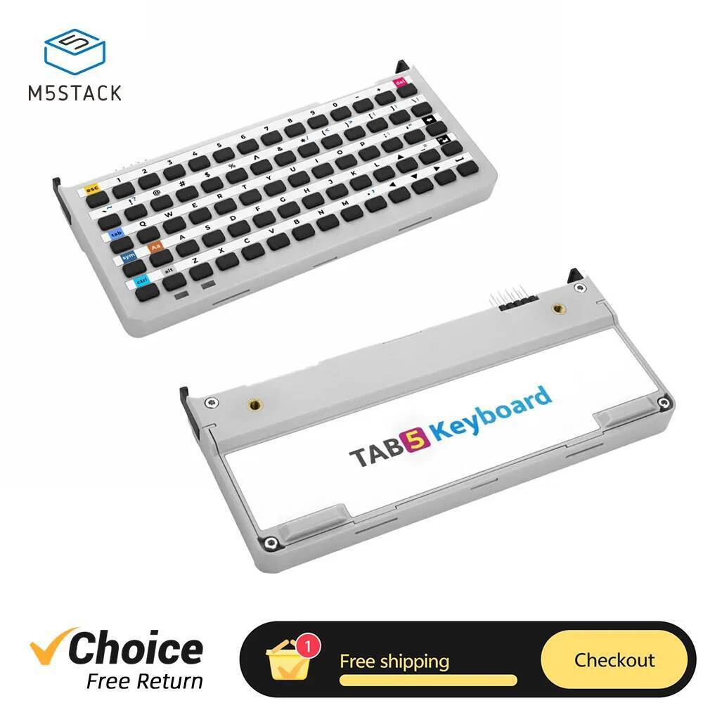M5Stack Tab5 คีย์บอร์ด 70 คีย์ I2C ทางกายภาพคีย์บอร์ดโมดูลขยายสําหรับ Tab5 พร้อม STM32F030C8T6 ชิป R