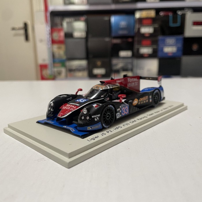 1:43 Spark吉利尔Ligier JS P2 HPD OAK Racing 2014 รถ模型