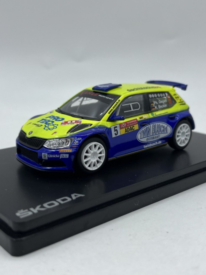 ABREX 1/43 Skoda Skoda Fabia lll R5 2015 โมเดลรถอัลลอย