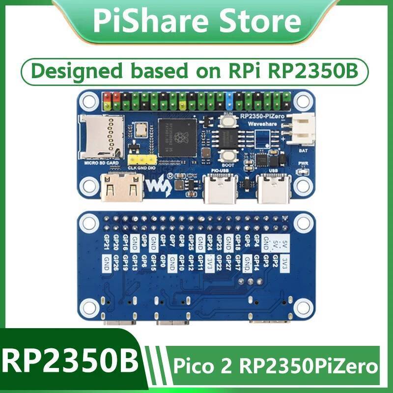 Raspberry Pi Pico 2 RP2350B บอร์ดพัฒนา RP2350-PiZero PSRAM DVI สําหรับ HDMI