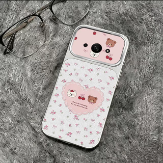 เหมาะสําหรับเคสโทรศัพท์ Redmi A3 ดีไซน์ใหม่รักหมีโบว์กันกระแทกเคสนุ่ม TPDT20