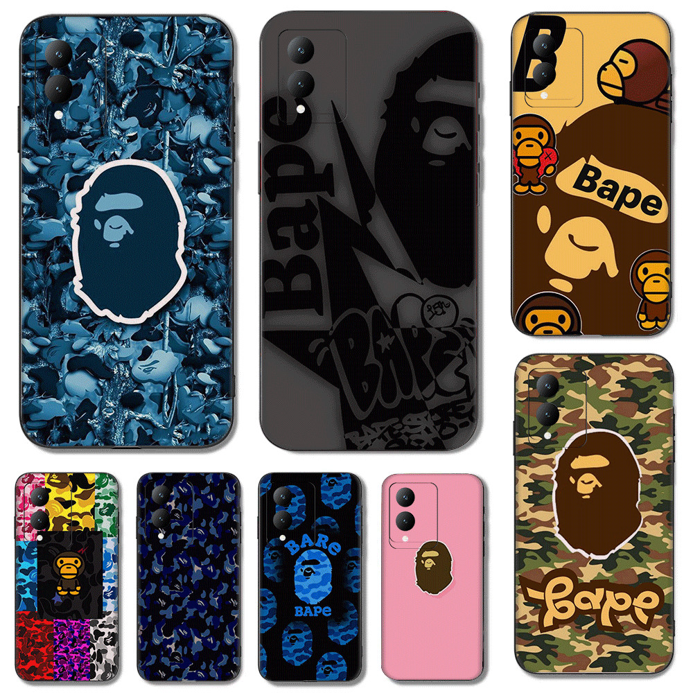 A BATHING APE Vivo V7 Plus Y79 V9 Y85 Y89 V11i V11 V15 V20 Pro V19 SE Y70 V21 ความเข้ากันได้ TPU ปลอ