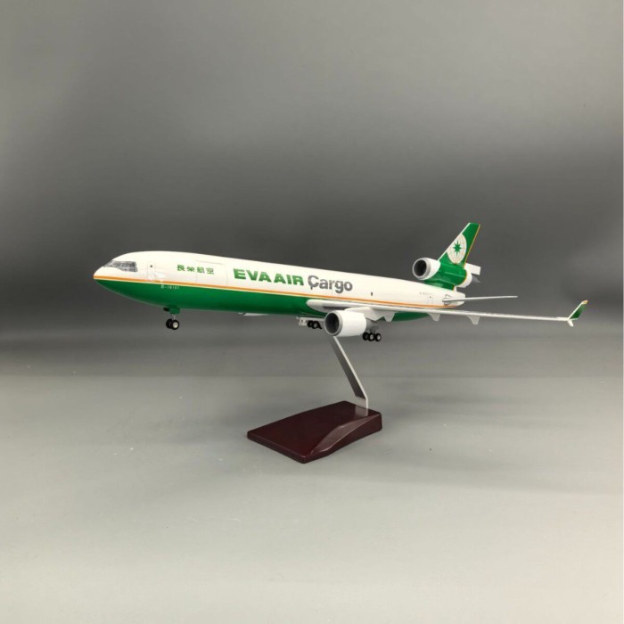 EVA AIR Cargo 1: 130 จําลอง EVA AIR Cargo 11 Cargo เครื่องบิน MD11 เครื่องบินรุ่นของสะสม Out of พิมพ