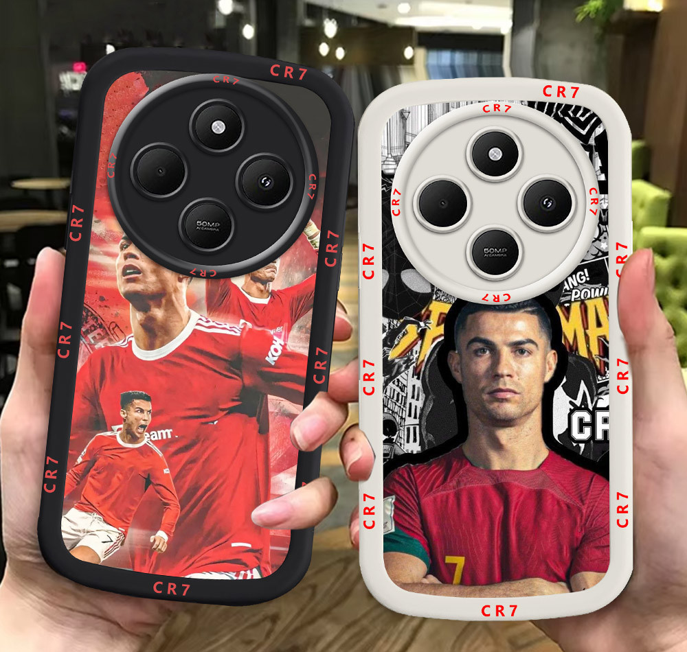 G63 Rona_ldo ขาวดำเคสโทรศัพท์หรับ Xiaomi Redmi POCO 14C C65 C75 C55 ปก