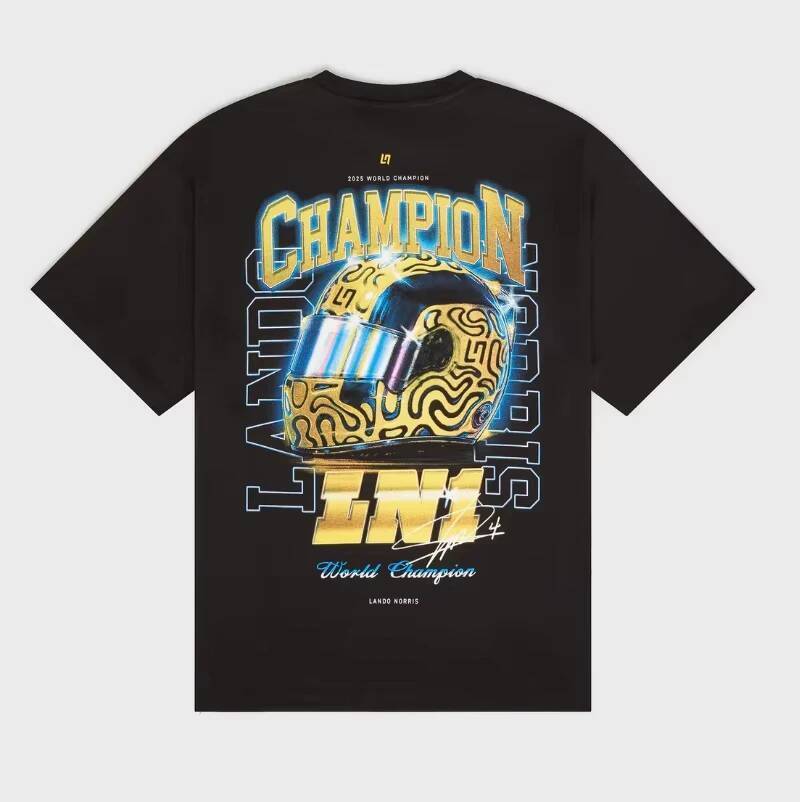 2026 ใหม่ LN1 Grandstand25 Jersey Lando Norris Extreme กีฬา Breathable Pure Cotton TShirt LN1 Jersey