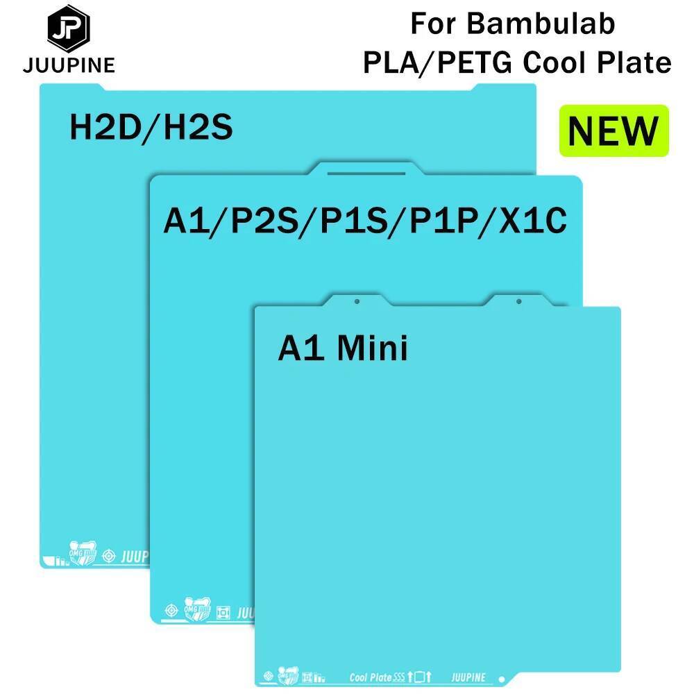 แผ่นเย็นสําหรับBambu Lab H2D H2S X1C P1S A1 3Dเครื่องพิมพ์Double-Sided Build Plate Enhanced Low-Temp