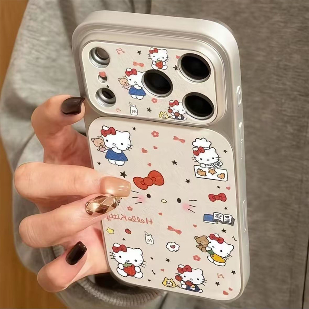 น่ารัก Hello Kitty เคสโทรศัพท์สําหรับ Infinix Hot 70 60 50 Pro Plus 60i 50i 40i 40 30 30i กล้องขนาดใหญ่หน้าต่างหนังกันกระแทกนุ่ม