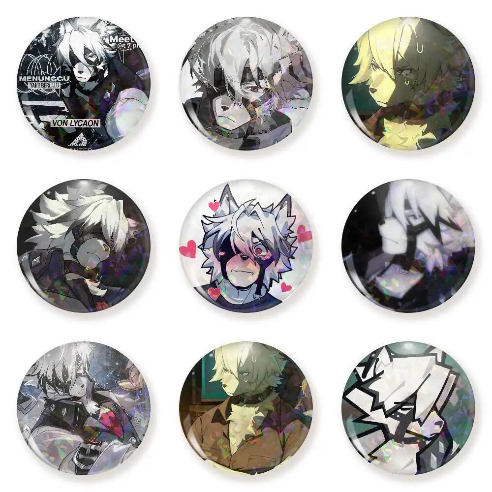 Von Lycaon ZZZ เคลือบ Snap-in Pins การ์ตูนตัวอักษรรอบ Creative เข็มกลัดสําหรับกระเป๋าเป้สะพายหลังอุป