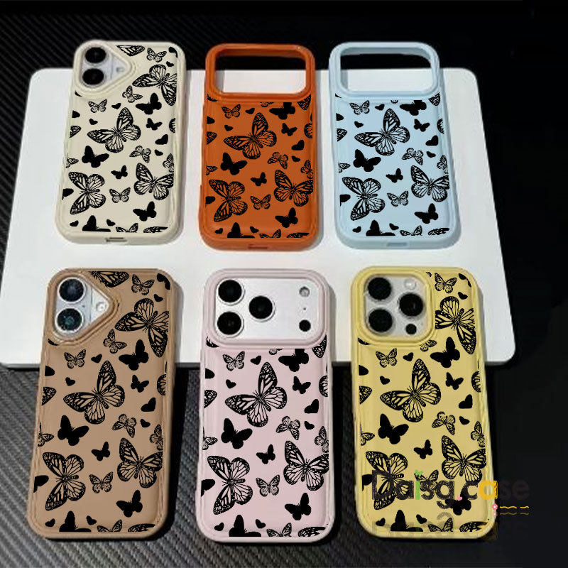 สําหรับ IPhone 17 Air 16 15 14 13 12 11 Pro Max X XR XS Max 7 8 Plus Rama สีดําเคสโทรศัพท์ปกอ่อน