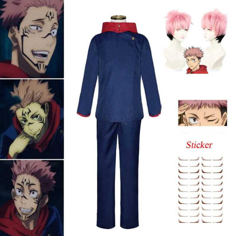 C Jujutsu Kaisen เพลย์เครื่องแต่งกาย Itadori Yuji Costume Cosplay Set