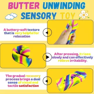 💖ส่งของจากไทย💖 Butter Butter Stick Squishy ToySoft ช้า Rising Butter Squeeze Stress Ball สมจริง Fidget สําหรับสํานักงานโรงเรียนความวิตกกังวลสําหรับเด็กผู้ใหญ่,ความวิตกกังวล ADHDออทิสติกของขวัญ