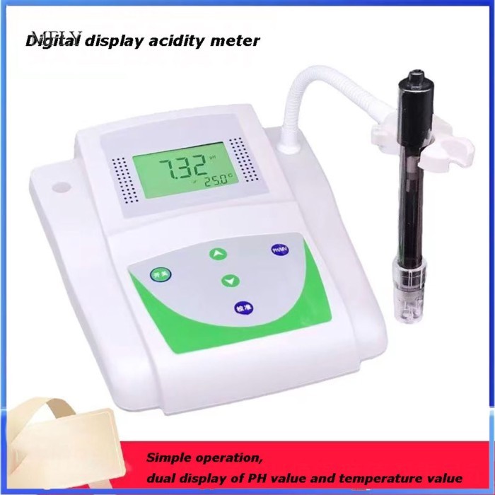 High Precision Microcomputer PH Meter with Probe Laboratory Desktop PH Meter Digital Water Quality