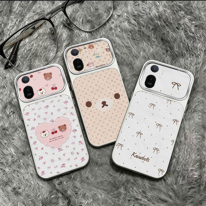 เหมาะสําหรับเคสโทรศัพท์ Redmi A7 PRO 4G ดีไซน์ใหม่รักหมีโบว์กันกระแทก soft Case TPDT20