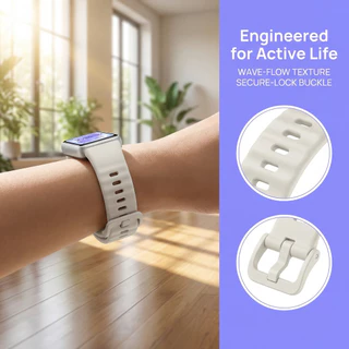 สายรัดกีฬาซิลิโคนอ่อน for Smartwatch Huawei Band 11/ Huawei Band 11 Pro สายพานยางปรับได้สายพานสร้อยข้อมืออุปกรณ์เสริม