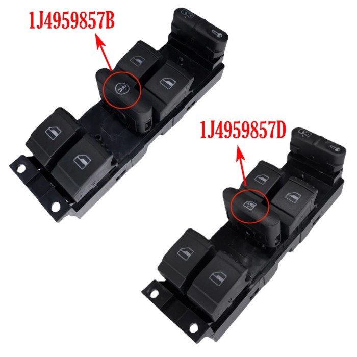 For VW Golf Passat Bora Jetta MK4 B5 Seat Leon OE;1J4959857B 1J4959857D 9 Pins Driver Side Electeic