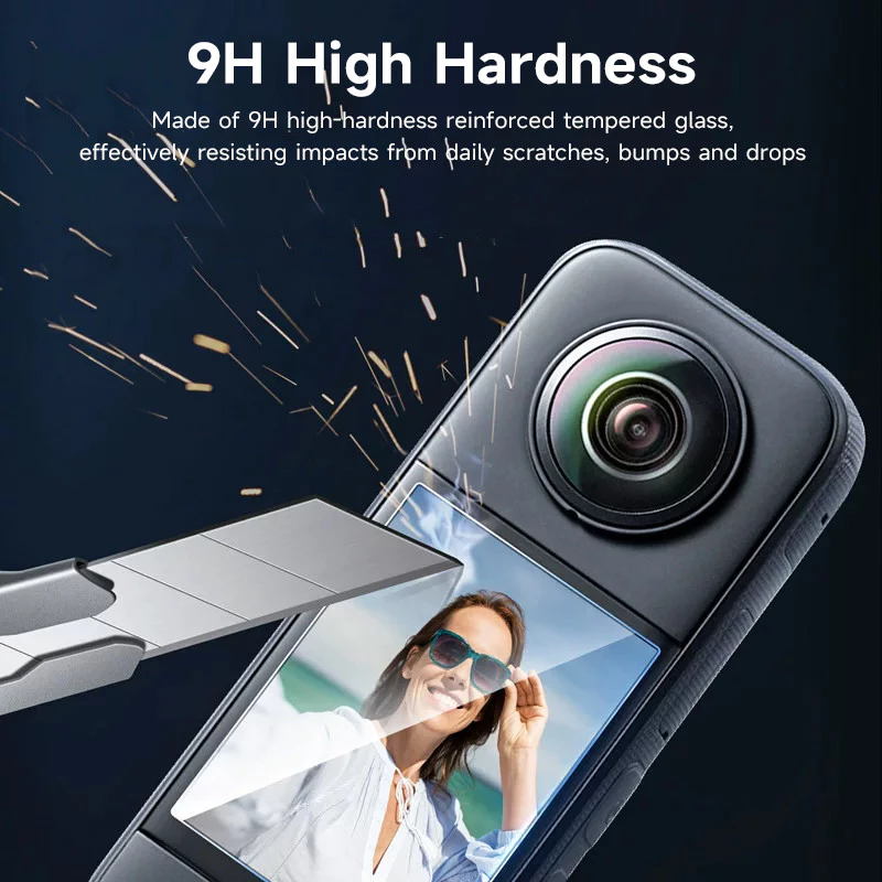 Insta360 X5 X4 นิรภัยแก้วป้องกันหน้าจอ 9H ความแข็ง HD ชัดเจนป้องกันรอยขีดข่วนป้องกันลายนิ้วมือความครอบคลุมเต็มรูปแบบอุปก thumbnail 5