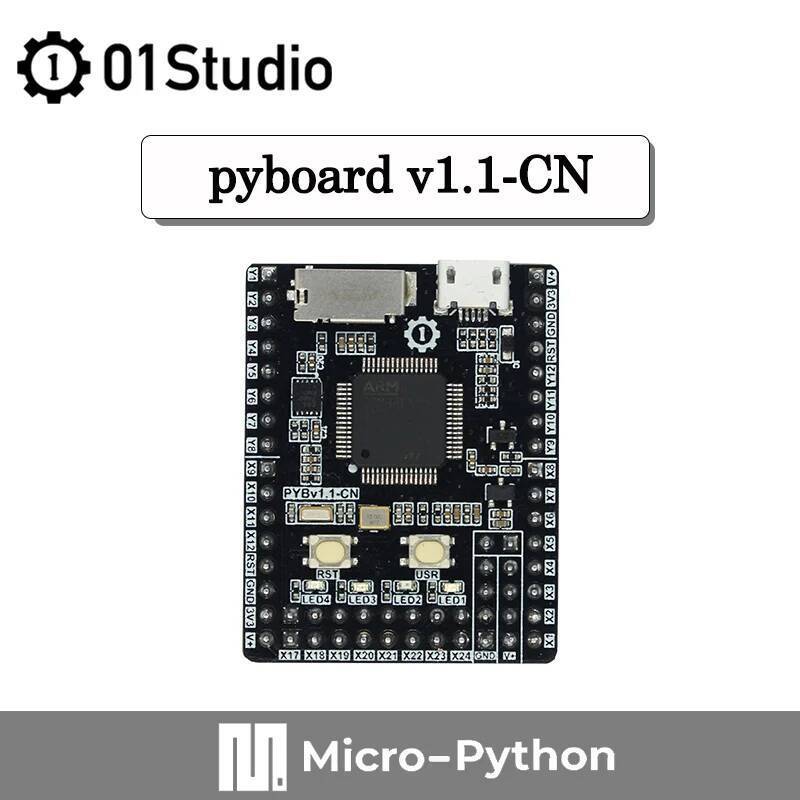 01Studio pyBoard V1.1-CN Micropython STM32 STM32F405 Development Demo Board การเขียนโปรแกรมแบบฝัง
