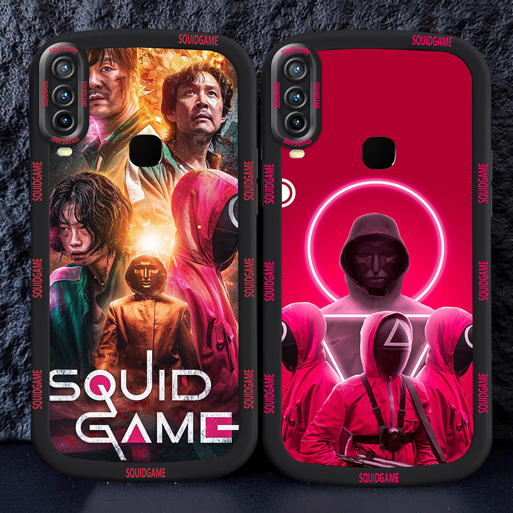 อ่อนนุ่มเคสโทรศัพท์หรับ VIVO Y15 Y17 Y12 Y91 Y93 Y95 Y91C M30 Squid Game